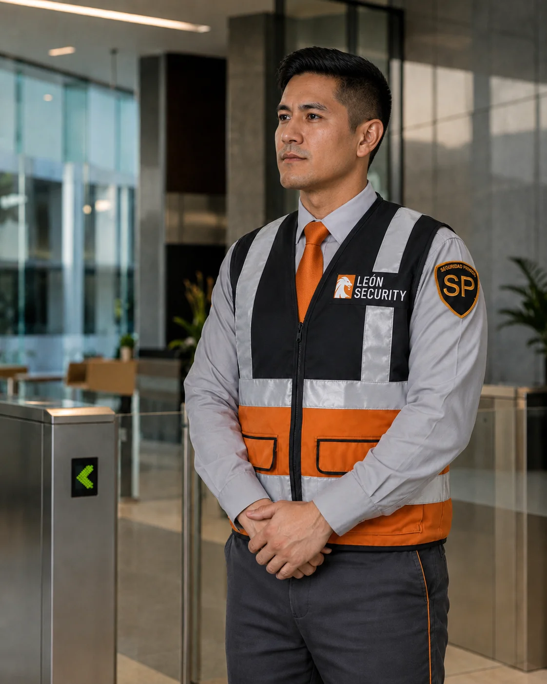 Supervisor de seguridad revisando tablero de indicadores de desempeño operacional